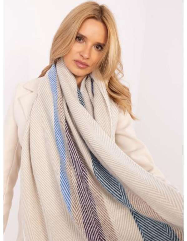Bézs színű, női téli sál női viszkózból