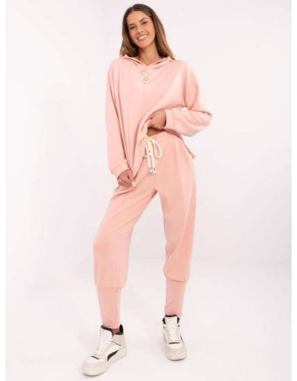 Barackszínű melegítőnadrág nyakkendővel