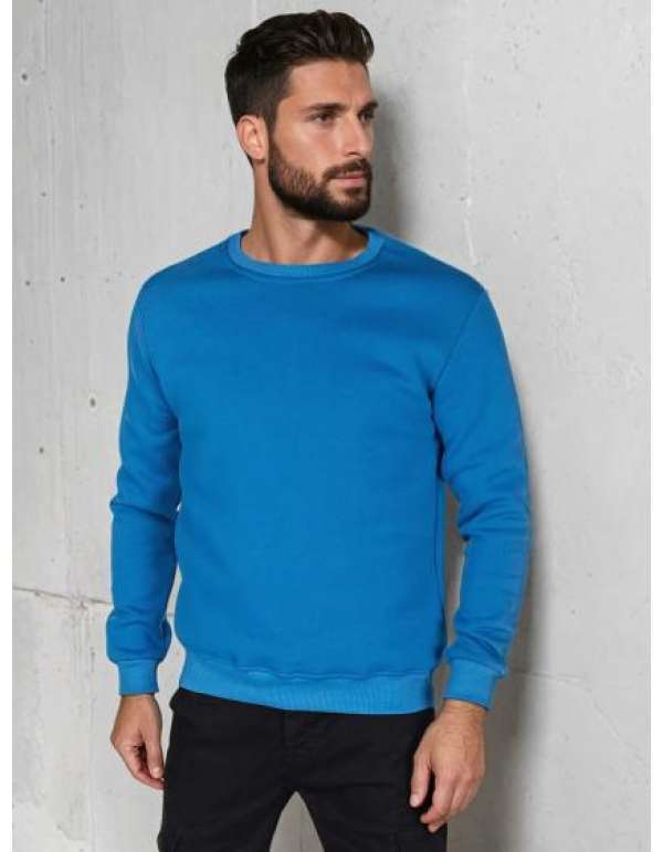 Férfi alap pulóver, kék