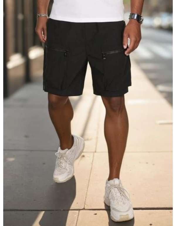 Férfi rövidnadrág, harci, fekete