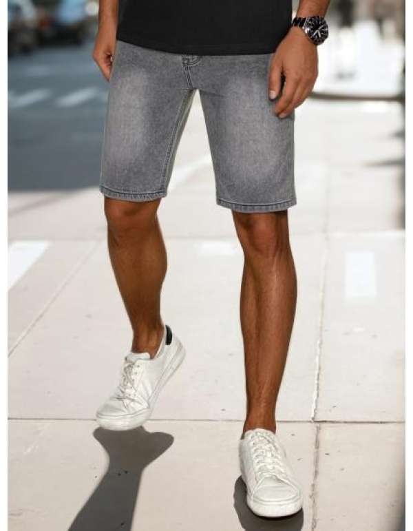 Férfi farmerrövidnadrág, szürke
