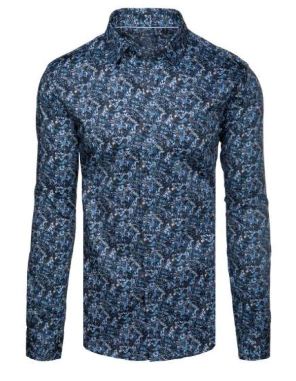 Férfi ing casual kék