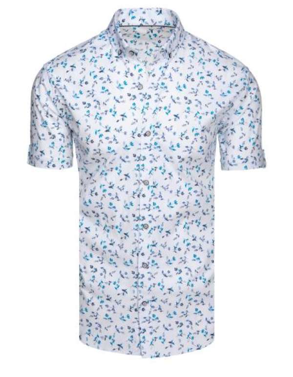 Férfi ing, rövid ujjú, fehér
