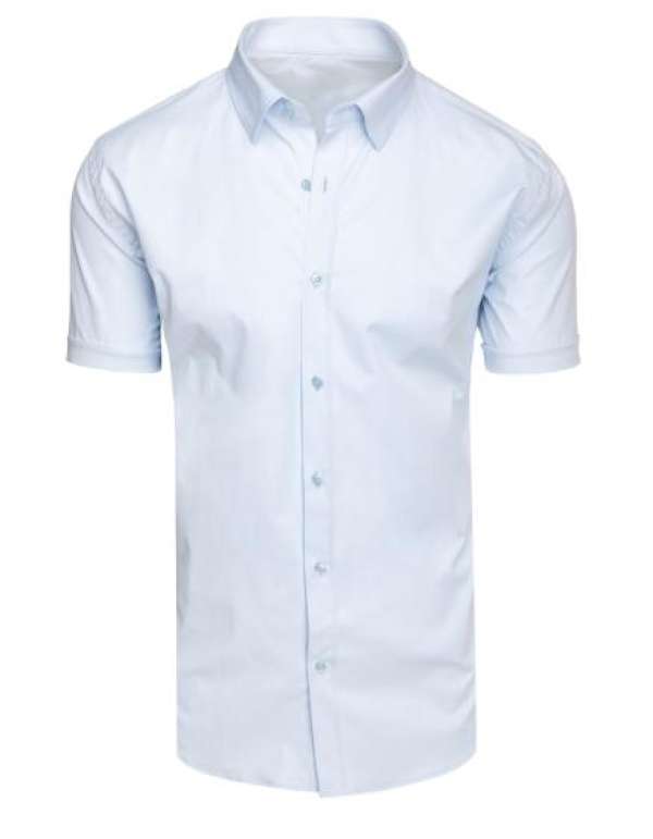Férfi ing rövid ujjú, kék