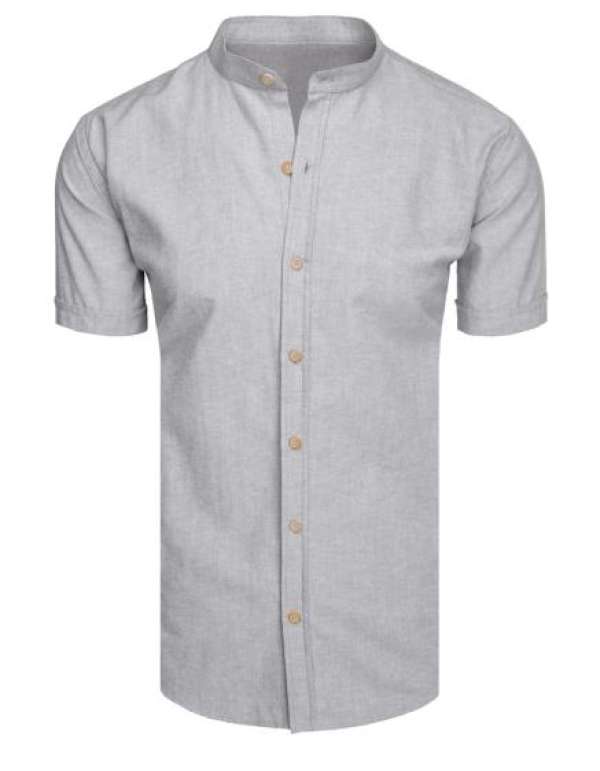 Férfi ing rövid ujjú, szürke