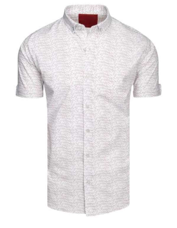Férfi ing, rövid ujjú, fehér