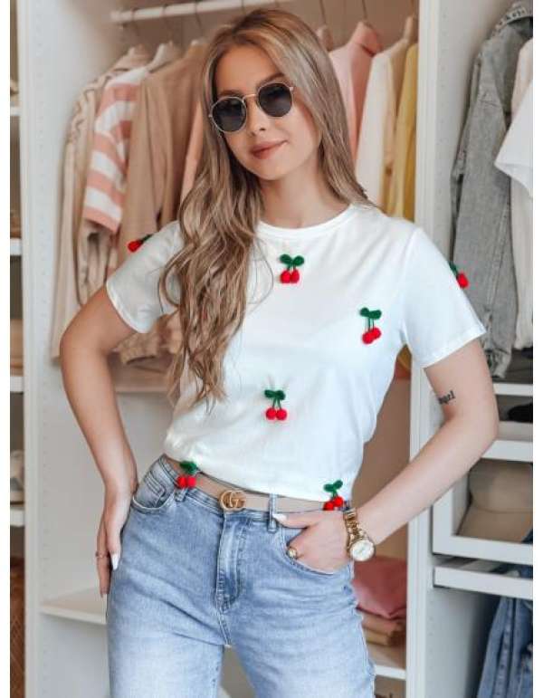 CHERETTE női póló, fehér