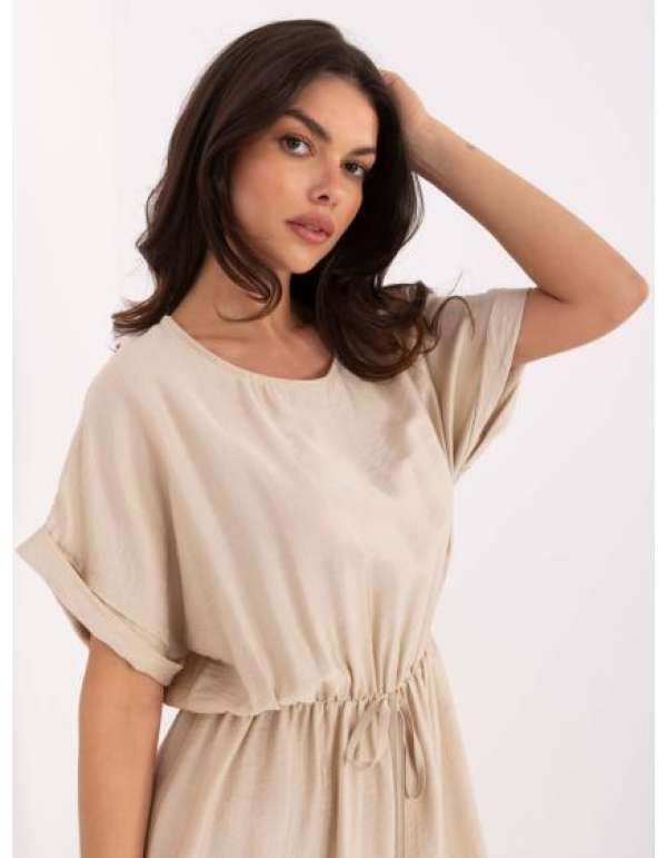 Bézs viszkóz nyári ruha