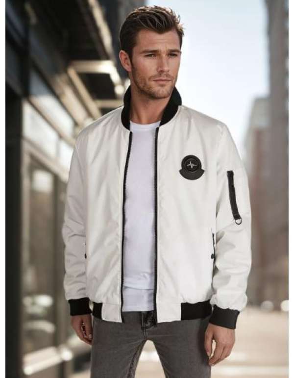 Férfi átmeneti bomberdzseki, bézs
