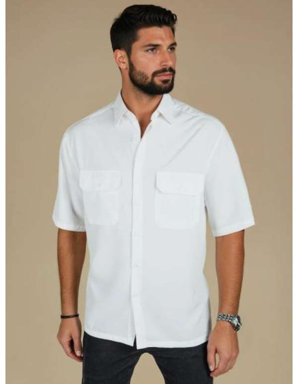 Férfi rövid ujjú ing fehér