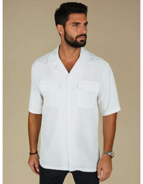Férfi rövid ujjú ing fehér