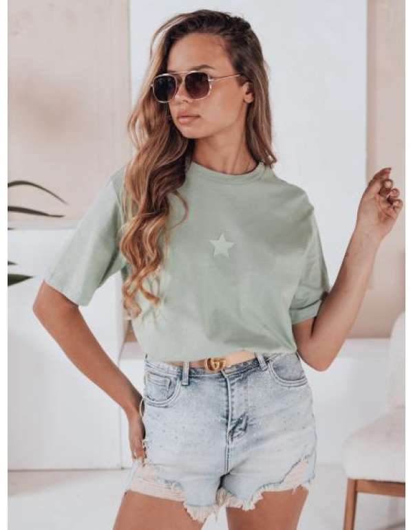 Női farmerrövidnadrág cirkóniákkal LIKE A STAR kék