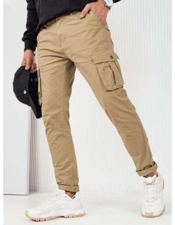 Férfi bézs színű cargo nadrág