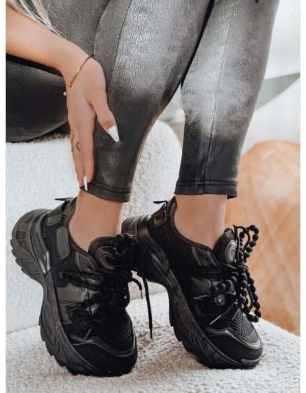 BEASTAR női magas platform cipő, fekete