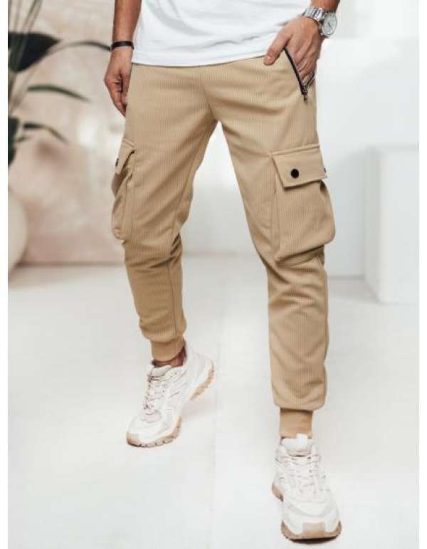 Férfi bézs cargo nadrág