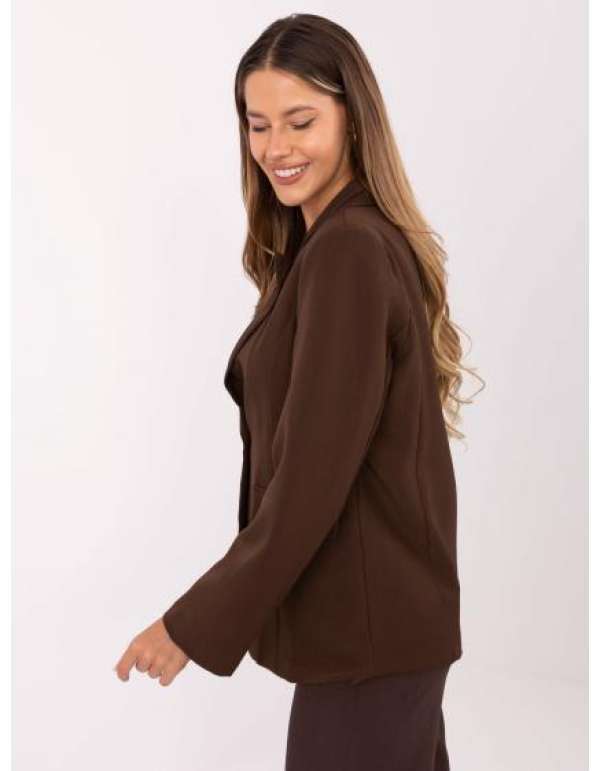 Barna női kabát béléssel RUE PARIS