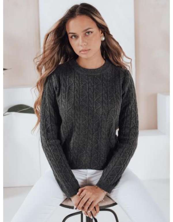 BRAVINA női pulóver, sötét szürke