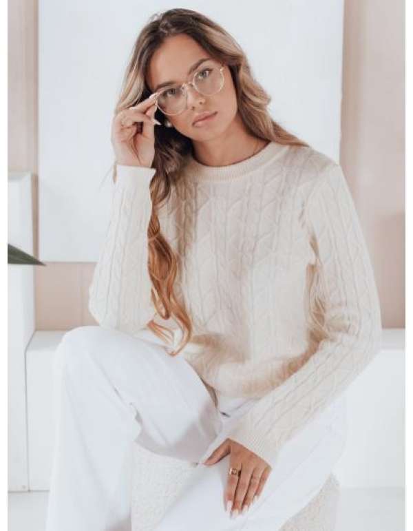 BRAVINA női pulóver, ecru