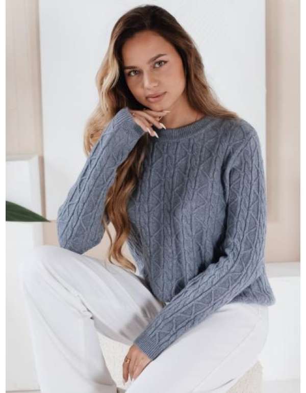 BRAVINA női pulóver, kék