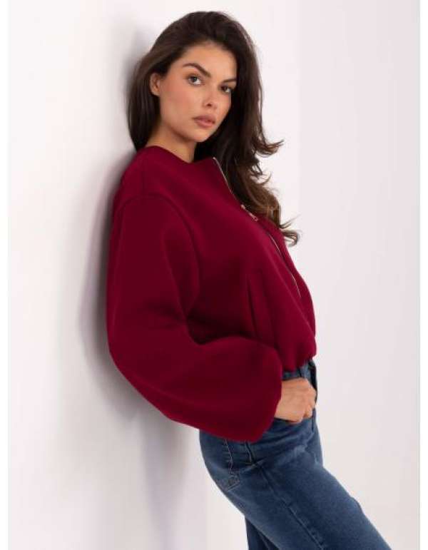 Bordó kabát szegélyezéssel az alsó szélén RUE PARIS