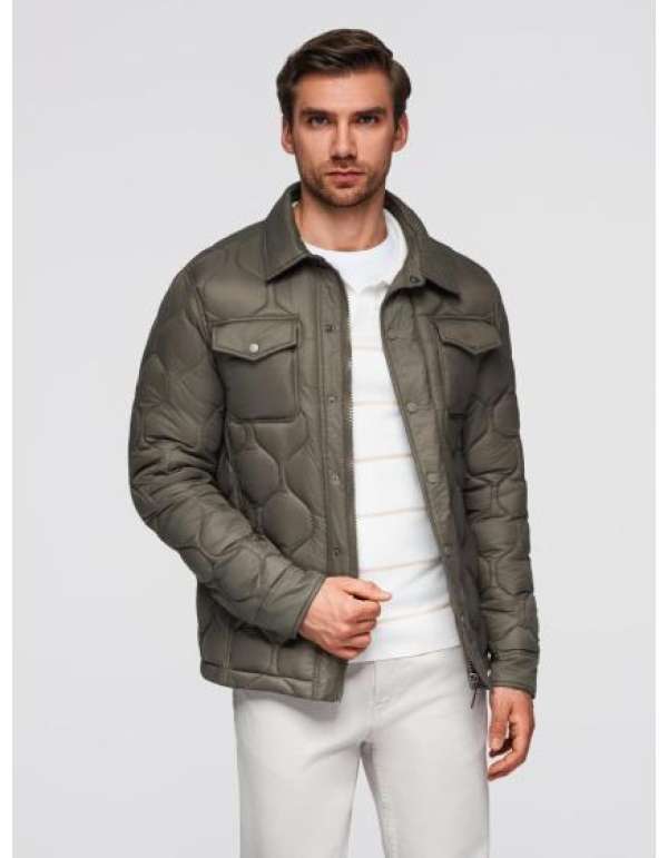 Férfi pólók SLIM FIT szett hosszú ujjú, V-kivágással és logóval, 2 darab – 2x fehér V4 Z103