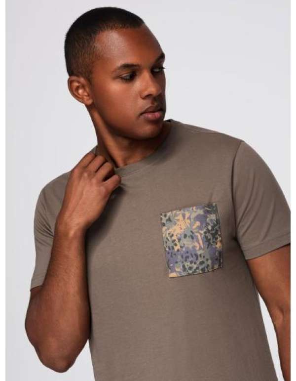 Férfi kötött póló texturált kötéssel – fekete V3 OM-TSCT-0253