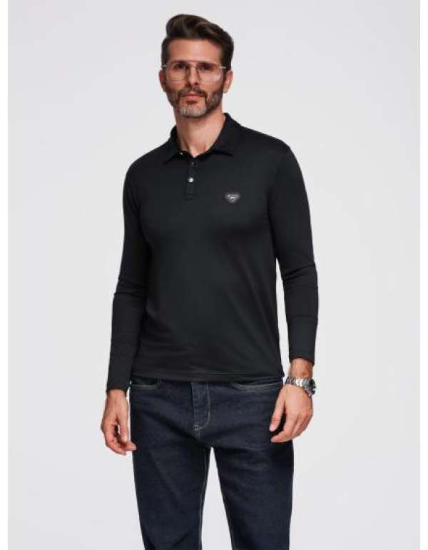 Férfi pamut póló nyomtatott zsebbel – világosszürke V2 OM-TSPT-0227