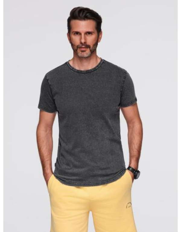 Férfi póló nagy nyomtatással – fehér V1 OM-TSPT-0245