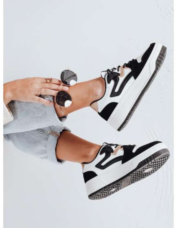 BEIMEI női platformos tornacipő, fekete