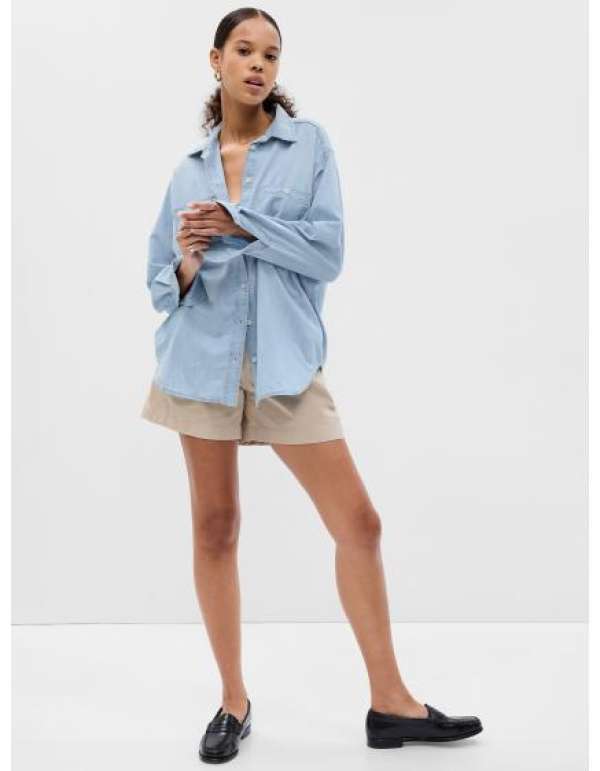 Denim póló chambray