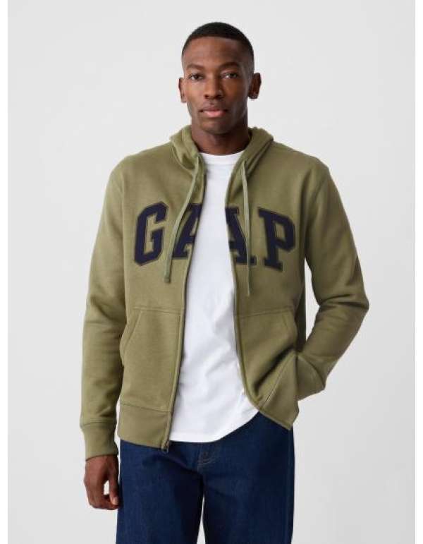 Cipzáras logós pulóver