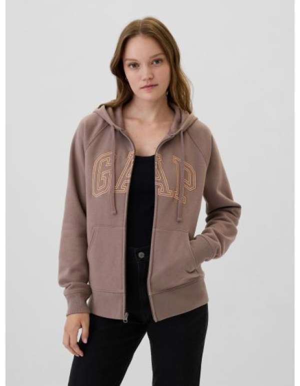 Cipzáras pulóver logóval