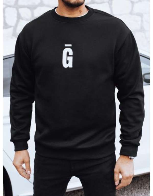 Férfi pulóver, grafit, fekete