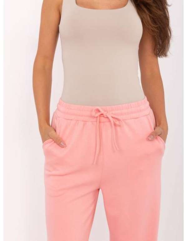 Barack színű, zsinórral ellátott melegítőnadrág