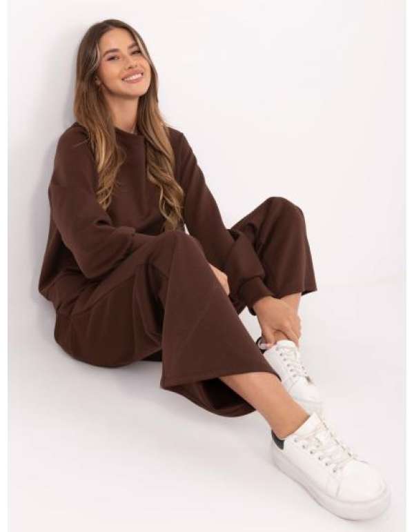 Barna női alapdarab nadrágszett