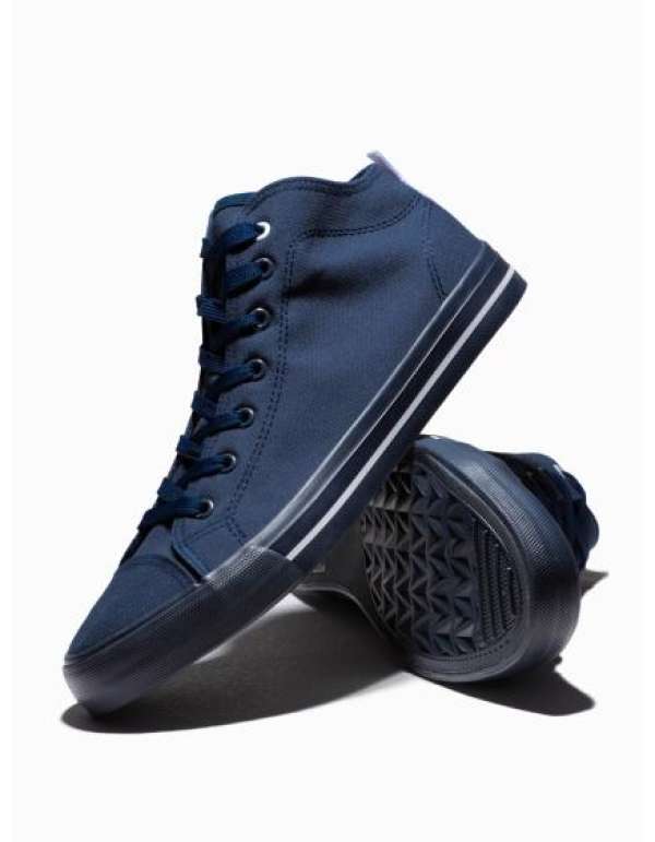 Férfi magas cipő T389 – sötétkék