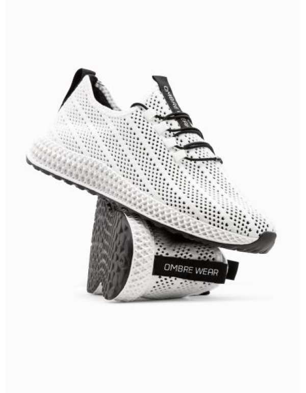 Férfi hálós slip-on cipő – fehér V7 OM-FOKS-0117