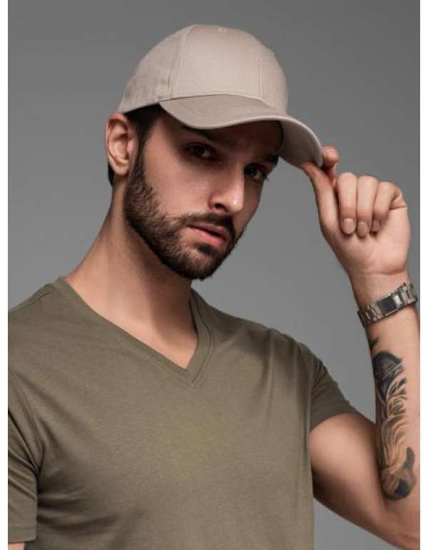 Férfi baseball sapka díszes hímzéssel – hamuszürke V3 OM-ACCS-0102