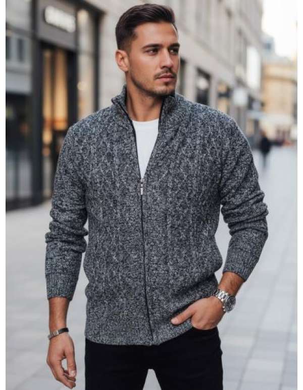 Férfi szürke pulóver