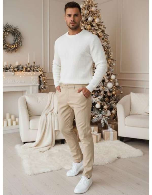 Férfi bézs nadrág