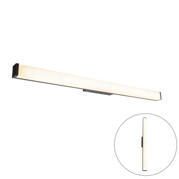 Modern fürdőszobai fali lámpa fekete 92 cm IP44 - Cascada