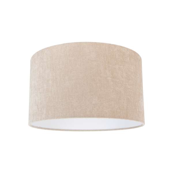 Szövet lámpaernyő világosbarna kerek 35/35/20