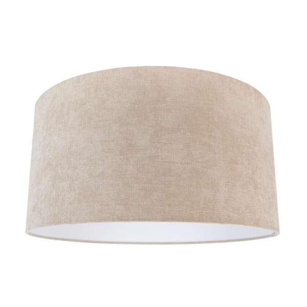 Szövet lámpaernyő világosbarna kerek 50/50/25