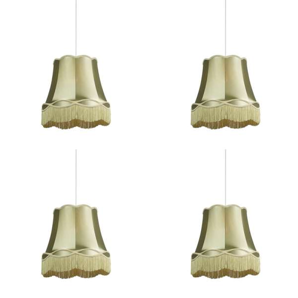 4 db-os készlet Retro lógólámpa zöld 45 cm - Granny