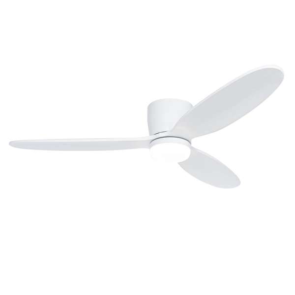 Mennyezeti ventilátor fehér 132 cm LED-del, fényerőszabályzóval és távirányítóval - Sofio
