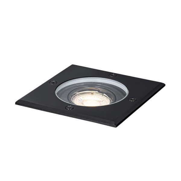 Kültéri talajszpotlámpa fekete négyzet alakú állítható IP65 - Delux