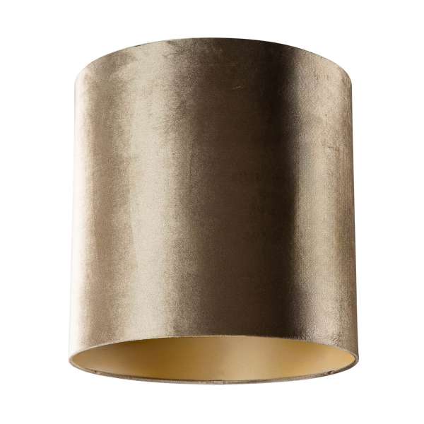 Bársony lámpabúra bronz színű, arany belsővel 40/40/40