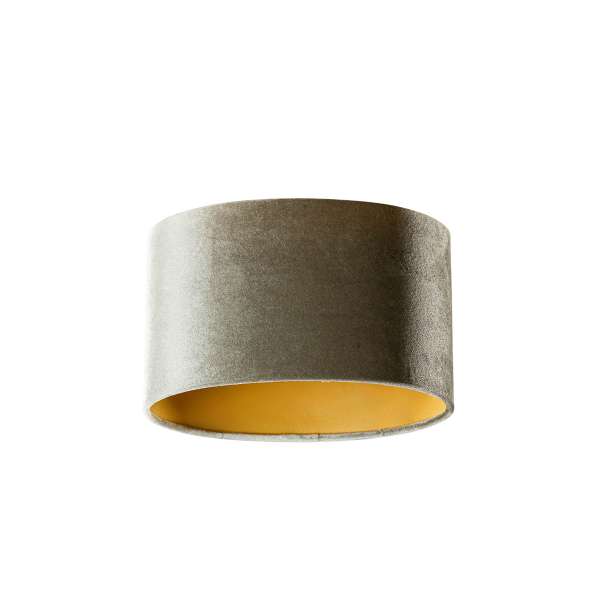 Bársony lámpabúra zöld színű, arany belsővel, ovális 25/16/15