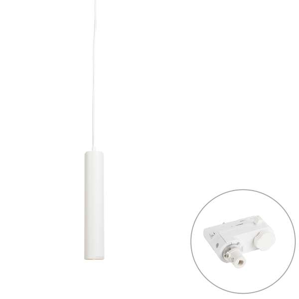 Design függőlámpa fehér, 3 fázisú sínadapterrel - 3 fázisú Tuba Small