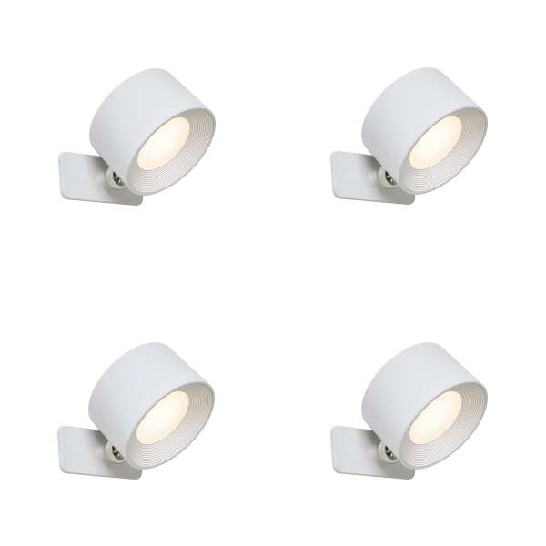 4 darabos modern fehér fal- és mennyezeti lámpa szett LED-del, újratölthető - Bright